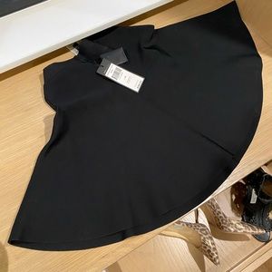 New BCBG A line black skirt